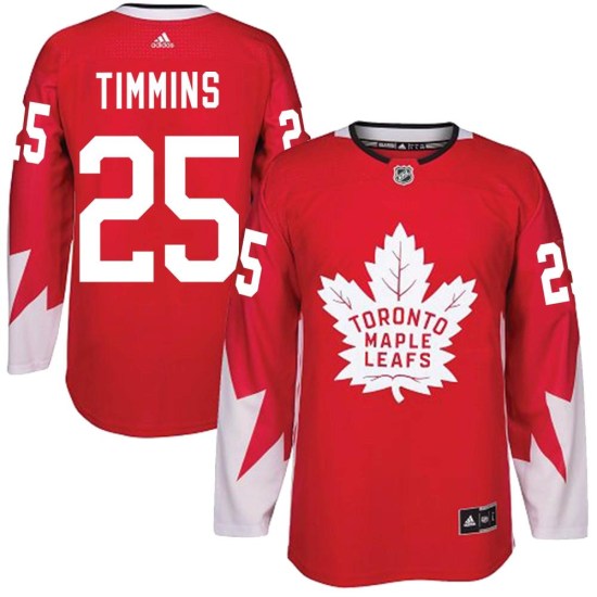 Conor Timmins Toronto Maple Leafs Authentic Alternate Adidas Jersey - Red