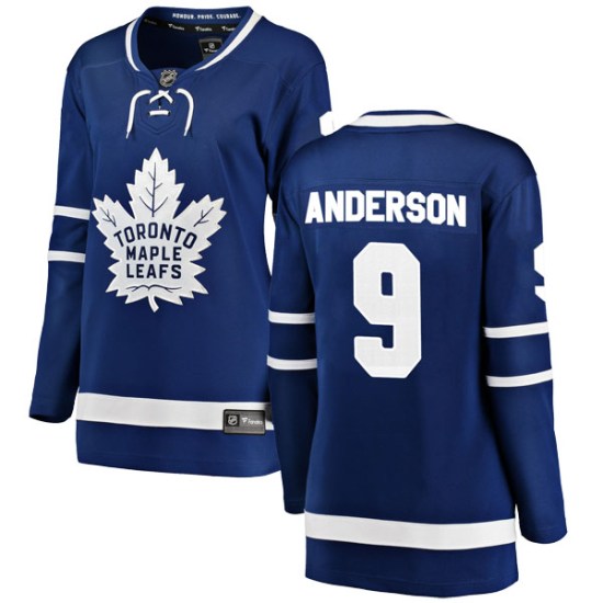 Glenn Anderson Toronto Maple Leafs Women's Breakaway Home Fanatics Branded Jersey - Blue