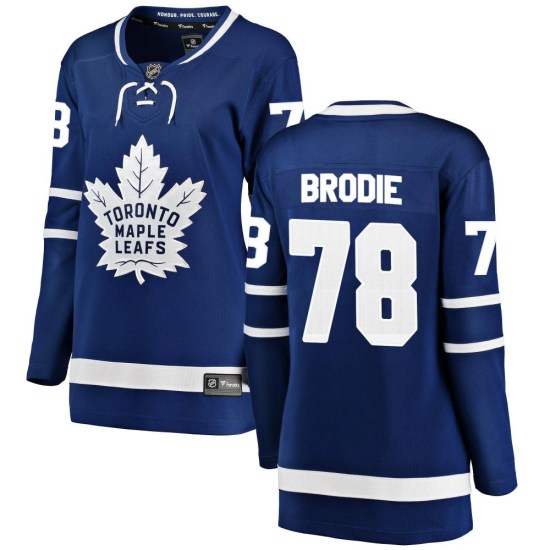 TJ Brodie Toronto Maple Leafs Women's Breakaway Home Fanatics Branded Jersey - Blue