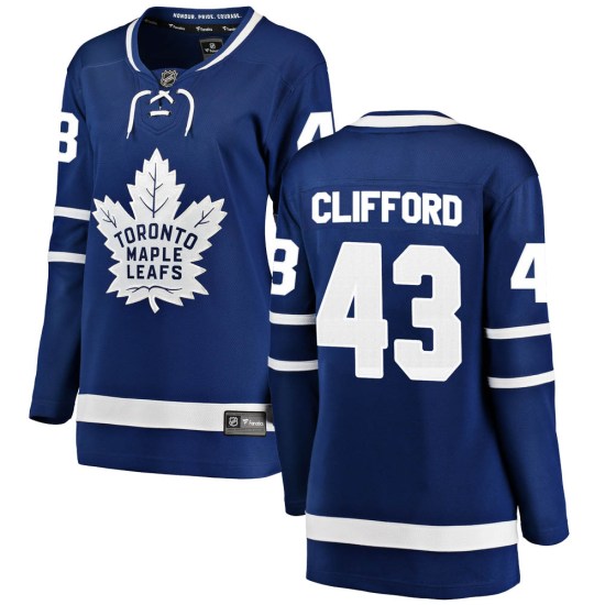 Kyle Clifford Toronto Maple Leafs Women's Breakaway Home Fanatics Branded Jersey - Blue