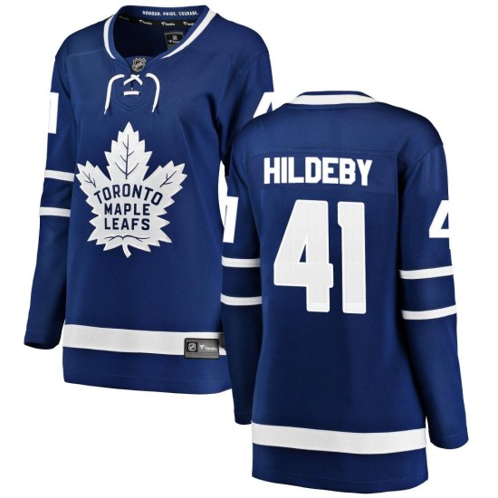 Dennis Hildeby Toronto Maple Leafs Women's Breakaway Home Fanatics Branded Jersey - Blue