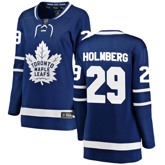 Pontus Holmberg Toronto Maple Leafs Women's Breakaway Home Fanatics Branded Jersey - Blue