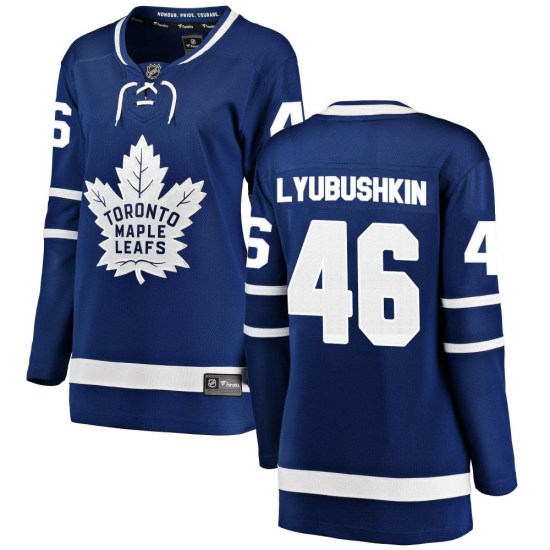Ilya Lyubushkin Toronto Maple Leafs Women's Breakaway Home Fanatics Branded Jersey - Blue