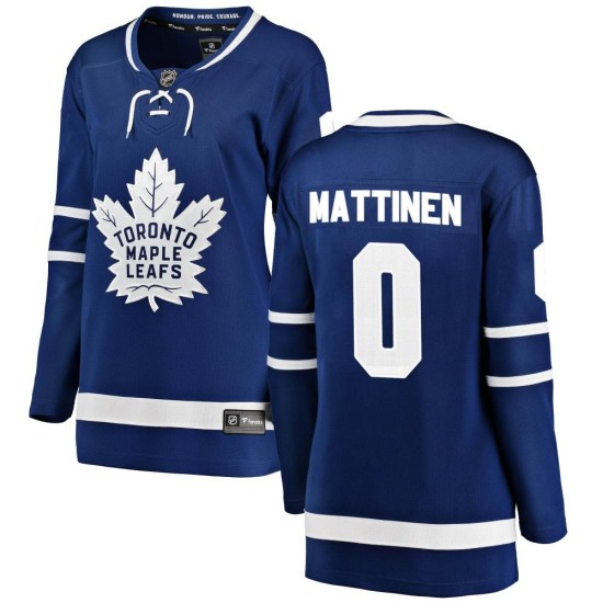 Nicolas Mattinen Toronto Maple Leafs Women's Breakaway Home Fanatics Branded Jersey - Blue