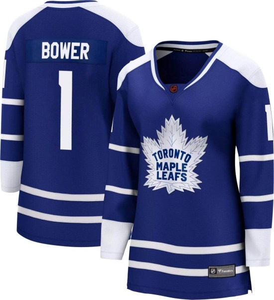 Johnny Bower Toronto Maple Leafs Women's Breakaway Special Edition 2.0 Fanatics Branded Jersey - Royal