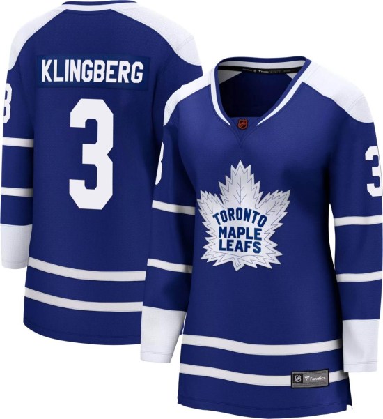 John Klingberg Toronto Maple Leafs Women's Breakaway Special Edition 2.0 Fanatics Branded Jersey - Royal