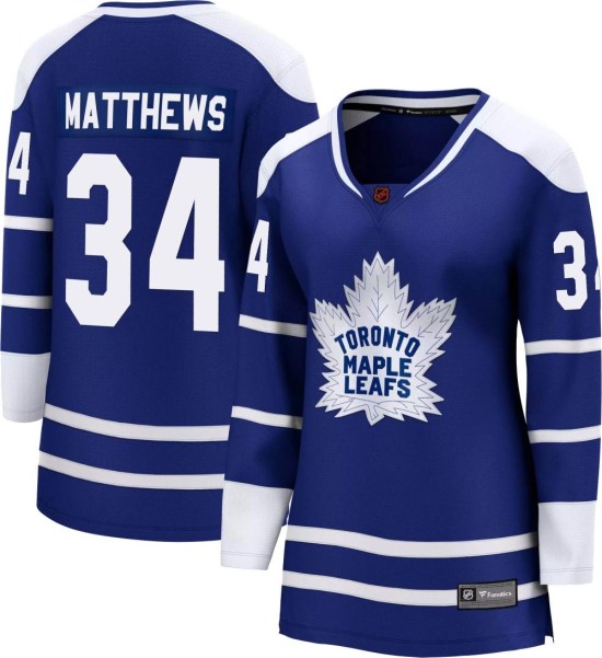 Auston Matthews Toronto Maple Leafs Women's Breakaway Special Edition 2.0 Fanatics Branded Jersey - Royal