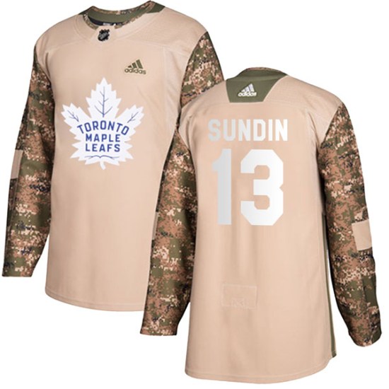Mats Sundin Toronto Maple Leafs Youth Authentic Veterans Day Practice Adidas Jersey - Camo