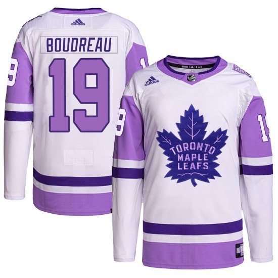 Bruce Boudreau Toronto Maple Leafs Authentic Hockey Fights Cancer Primegreen Adidas Jersey - White/Purple