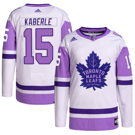 Tomas Kaberle Toronto Maple Leafs Authentic Hockey Fights Cancer Primegreen Adidas Jersey - White/Purple