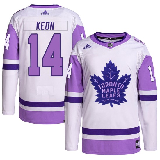 Dave Keon Toronto Maple Leafs Authentic Hockey Fights Cancer Primegreen Adidas Jersey - White/Purple