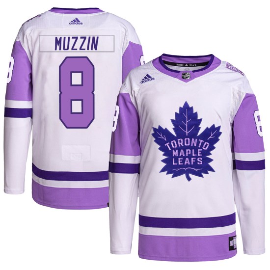 Jake Muzzin Toronto Maple Leafs Authentic Hockey Fights Cancer Primegreen Adidas Jersey - White/Purple