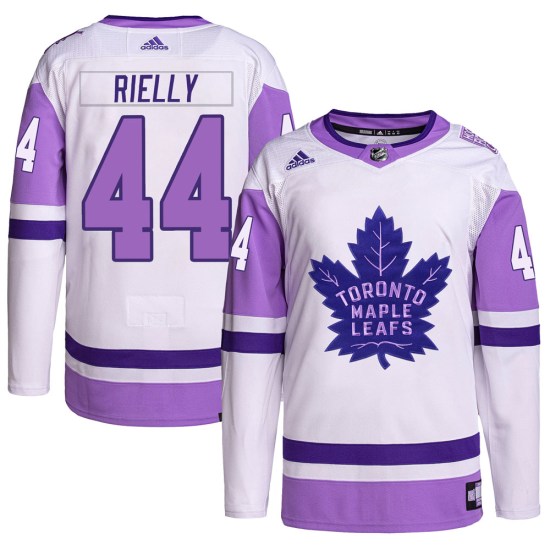 Morgan Rielly Toronto Maple Leafs Authentic Hockey Fights Cancer Primegreen Adidas Jersey - White/Purple