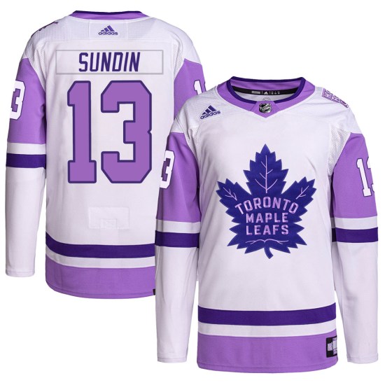 Mats Sundin Toronto Maple Leafs Authentic Hockey Fights Cancer Primegreen Adidas Jersey - White/Purple