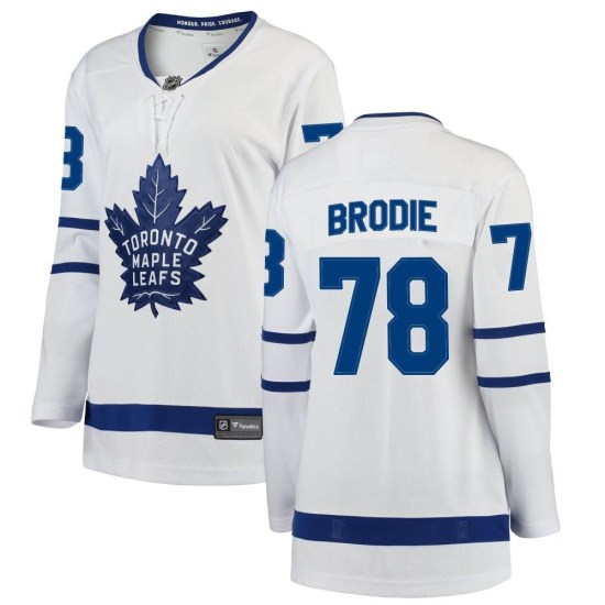 TJ Brodie Toronto Maple Leafs Women's Breakaway Away Fanatics Branded Jersey - White