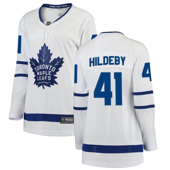 Dennis Hildeby Toronto Maple Leafs Women's Breakaway Away Fanatics Branded Jersey - White