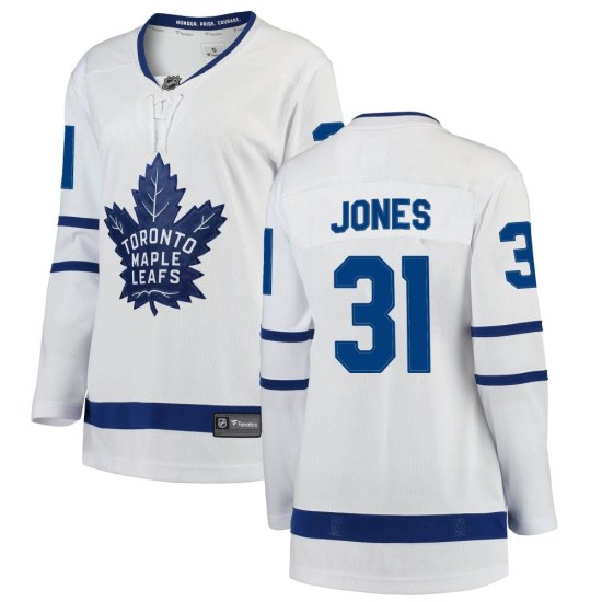 Martin Jones Toronto Maple Leafs Women's Breakaway Away Fanatics Branded Jersey - White