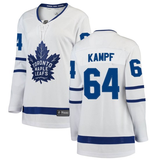 David Kampf Toronto Maple Leafs Women's Breakaway Away Fanatics Branded Jersey - White