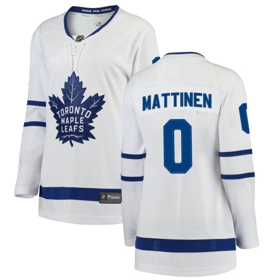 Nicolas Mattinen Toronto Maple Leafs Women's Breakaway Away Fanatics Branded Jersey - White