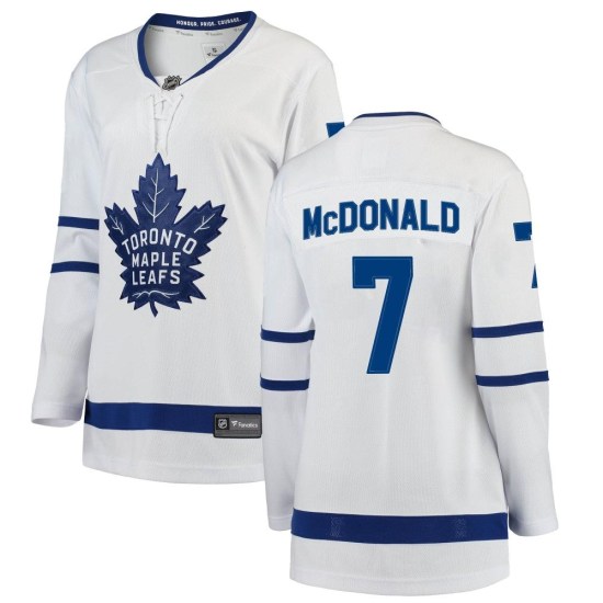 Lanny McDonald Toronto Maple Leafs Women's Breakaway Away Fanatics Branded Jersey - White
