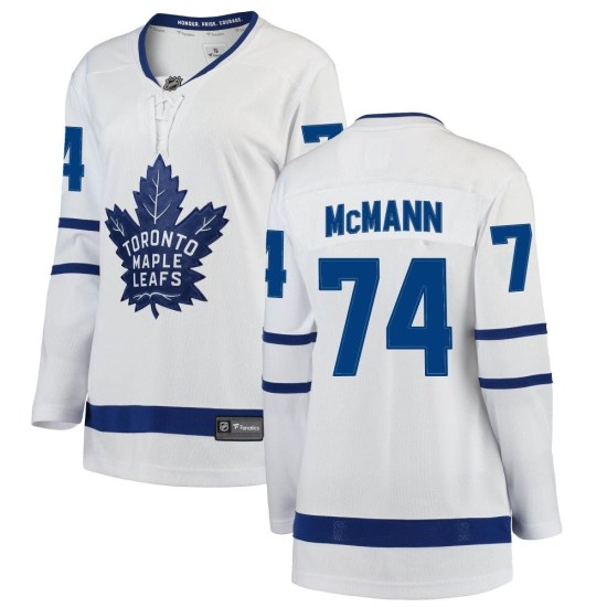 Bobby McMann Toronto Maple Leafs Women's Breakaway Away Fanatics Branded Jersey - White