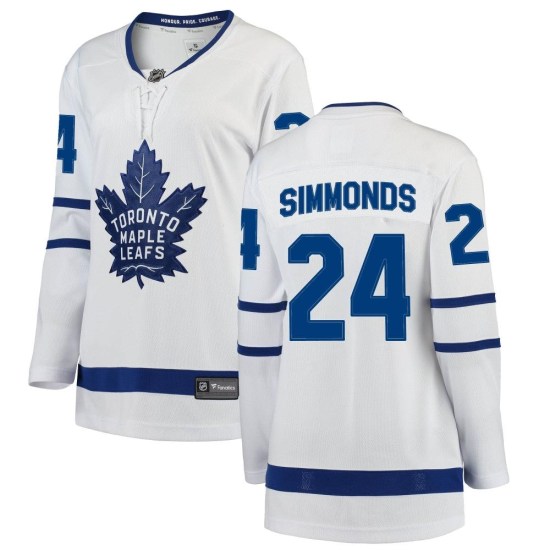 Wayne Simmonds Toronto Maple Leafs Women's Breakaway Away Fanatics Branded Jersey - White