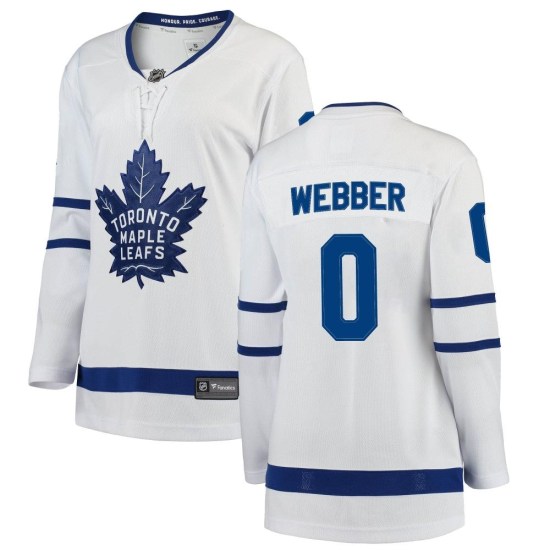 Cade Webber Toronto Maple Leafs Women's Breakaway Away Fanatics Branded Jersey - White