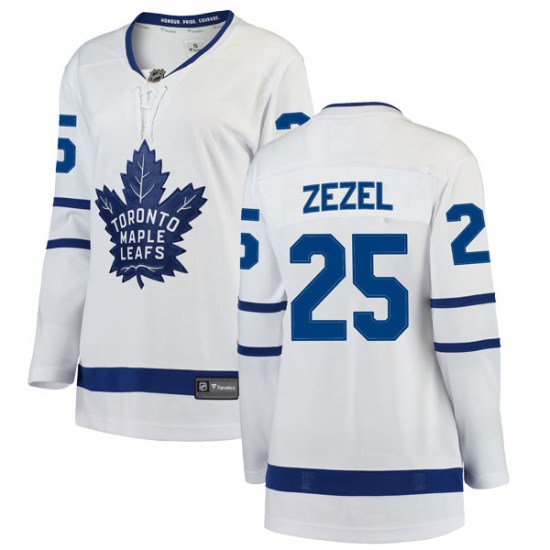 Peter Zezel Toronto Maple Leafs Women's Breakaway Away Fanatics Branded Jersey - White