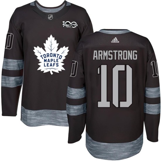 George Armstrong Toronto Maple Leafs Authentic 1917-2017 100th Anniversary Jersey - Black