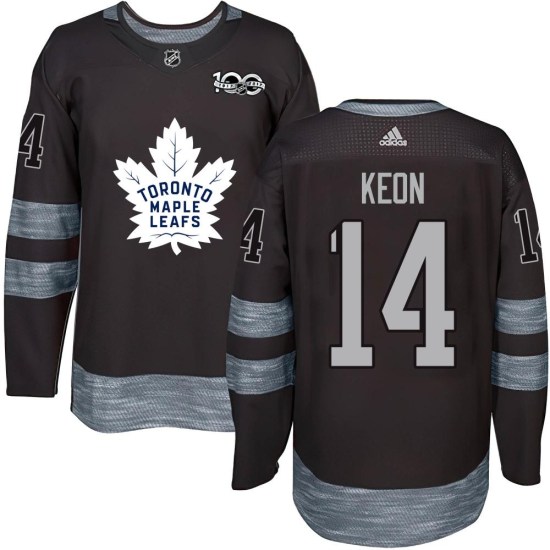 Dave Keon Toronto Maple Leafs Authentic 1917-2017 100th Anniversary Jersey - Black