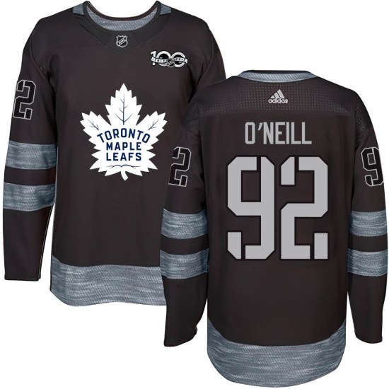 Jeff O'neill Toronto Maple Leafs Authentic 1917-2017 100th Anniversary Jersey - Black