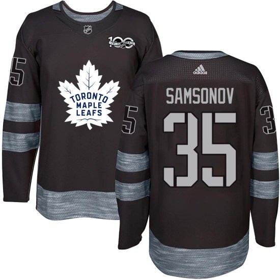 Ilya Samsonov Toronto Maple Leafs Authentic 1917-2017 100th Anniversary Jersey - Black