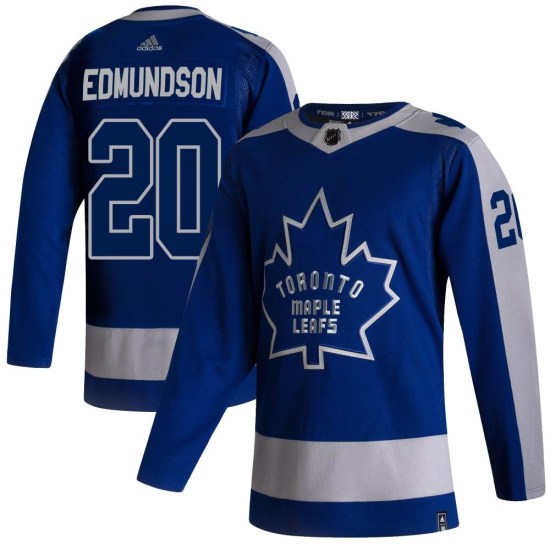 Joel Edmundson Toronto Maple Leafs Youth Authentic 2020/21 Reverse Retro Adidas Jersey - Blue