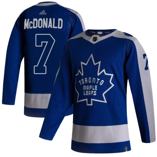Lanny McDonald Toronto Maple Leafs Youth Authentic 2020/21 Reverse Retro Adidas Jersey - Blue