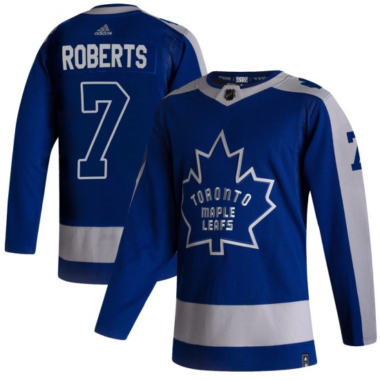 Gary Roberts Toronto Maple Leafs Youth Authentic 2020/21 Reverse Retro Adidas Jersey - Blue