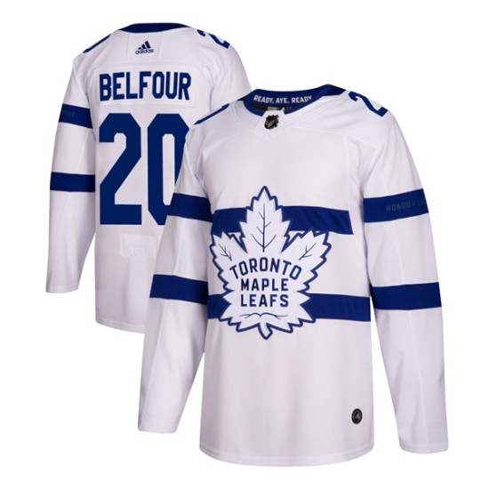 Ed Belfour Toronto Maple Leafs Authentic 2018 Stadium Series Adidas Jersey - White