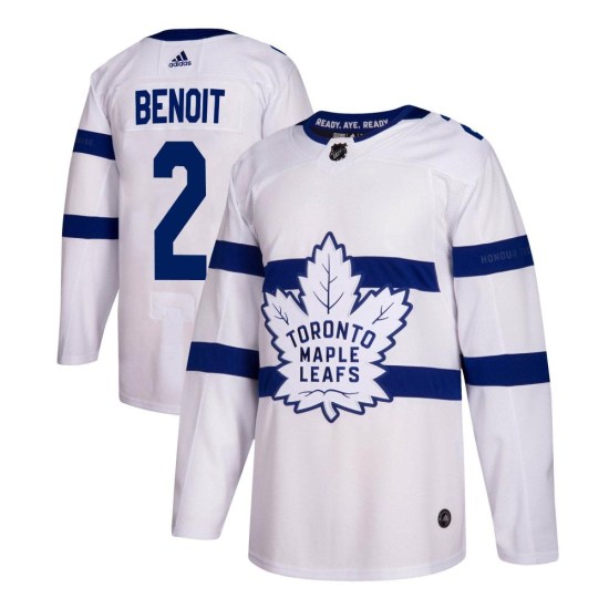 Simon Benoit Toronto Maple Leafs Authentic 2018 Stadium Series Adidas Jersey - White