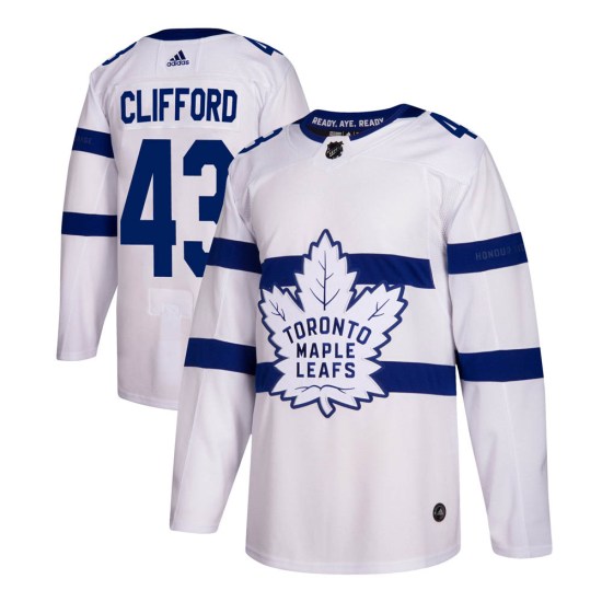 Kyle Clifford Toronto Maple Leafs Authentic 2018 Stadium Series Adidas Jersey - White