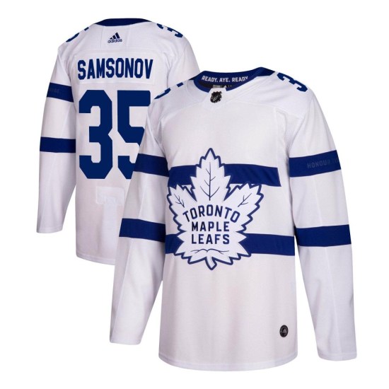 Ilya Samsonov Toronto Maple Leafs Authentic 2018 Stadium Series Adidas Jersey - White