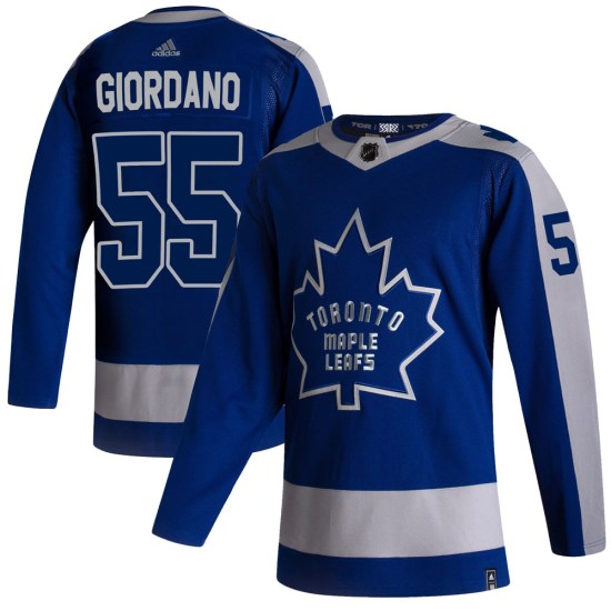 Mark Giordano Toronto Maple Leafs Authentic 2020/21 Reverse Retro Adidas Jersey - Blue