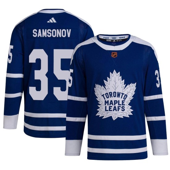 Ilya Samsonov Toronto Maple Leafs Authentic Reverse Retro 2.0 Adidas Jersey - Royal