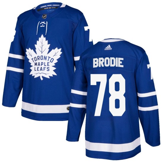TJ Brodie Toronto Maple Leafs Authentic Home Adidas Jersey - Blue