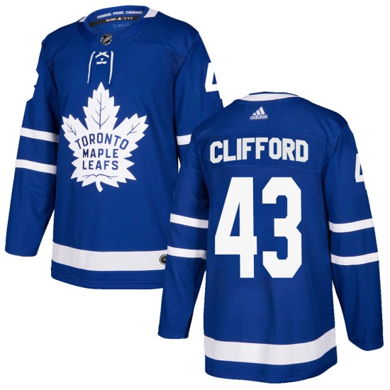Kyle Clifford Toronto Maple Leafs Authentic Home Adidas Jersey - Blue