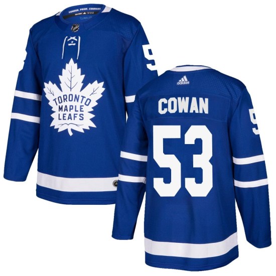 Easton Cowan Toronto Maple Leafs Authentic Home Adidas Jersey - Blue