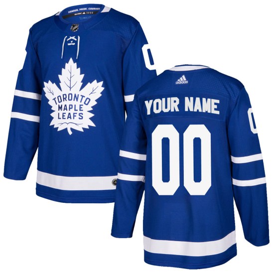 Custom Toronto Maple Leafs Authentic Custom Home Adidas Jersey - Blue
