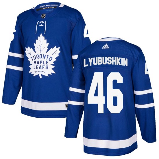 Ilya Lyubushkin Toronto Maple Leafs Authentic Home Adidas Jersey - Blue