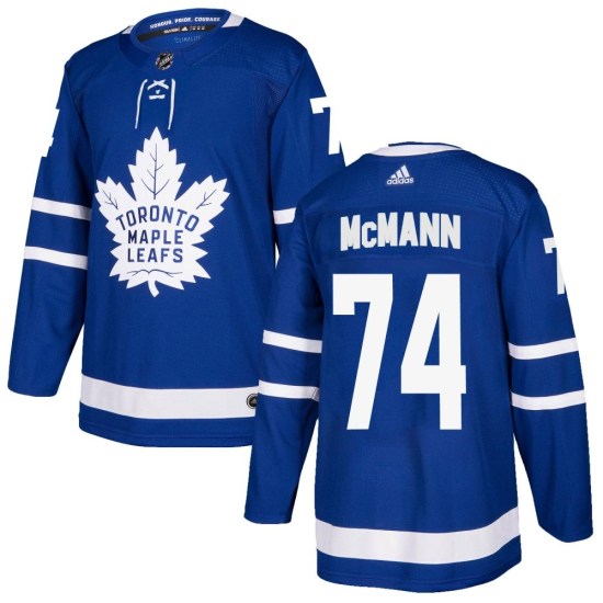 Bobby McMann Toronto Maple Leafs Authentic Home Adidas Jersey - Blue