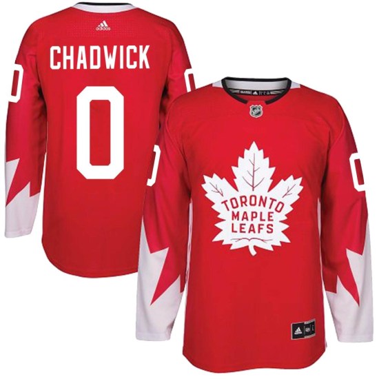 Noah Chadwick Toronto Maple Leafs Youth Authentic Alternate Adidas Jersey - Red