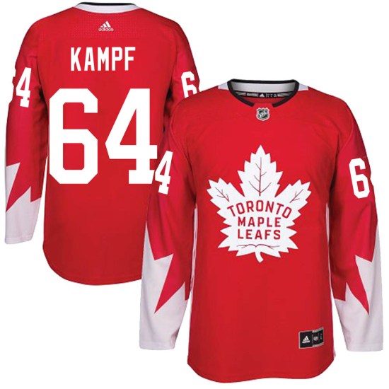 David Kampf Toronto Maple Leafs Youth Authentic Alternate Adidas Jersey - Red