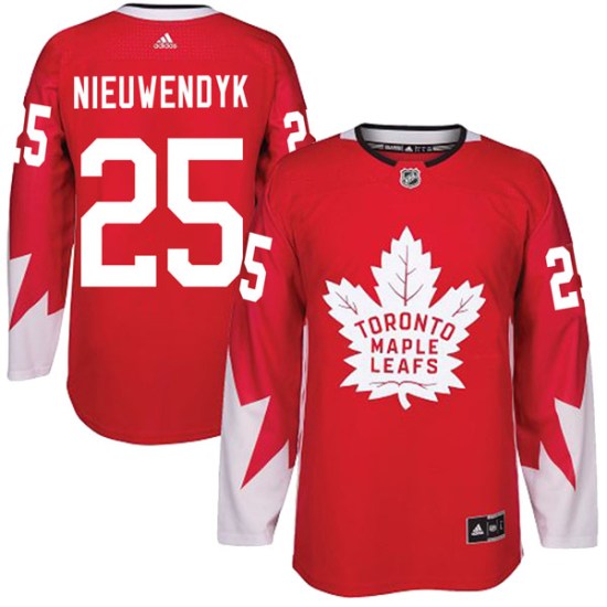 Joe Nieuwendyk Toronto Maple Leafs Youth Authentic Alternate Adidas Jersey - Red